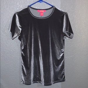 Velvet gray tee